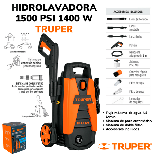 Hidrolavadora 1400w