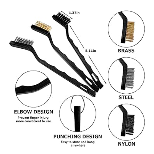 Kit Premium de 3 cepillos de alambre