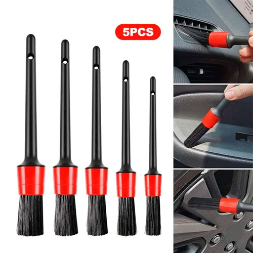 Kit de 5 Brochas de Limpieza Auto Detailing