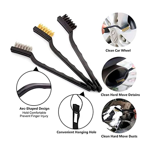 Kit Premium de 3 cepillos de alambre