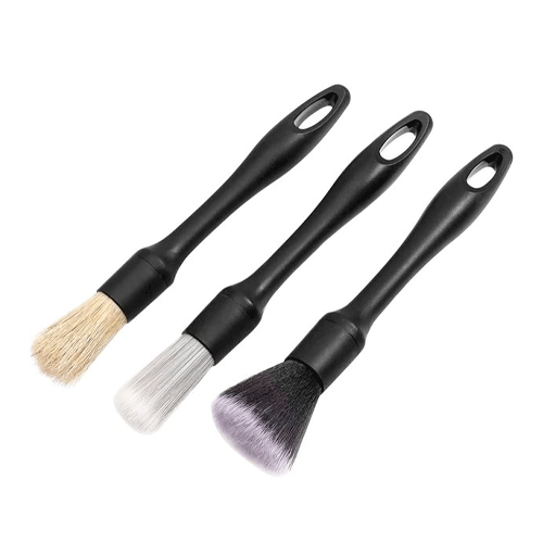 Kit de 3 Brochas de Limpieza Auto Detailing