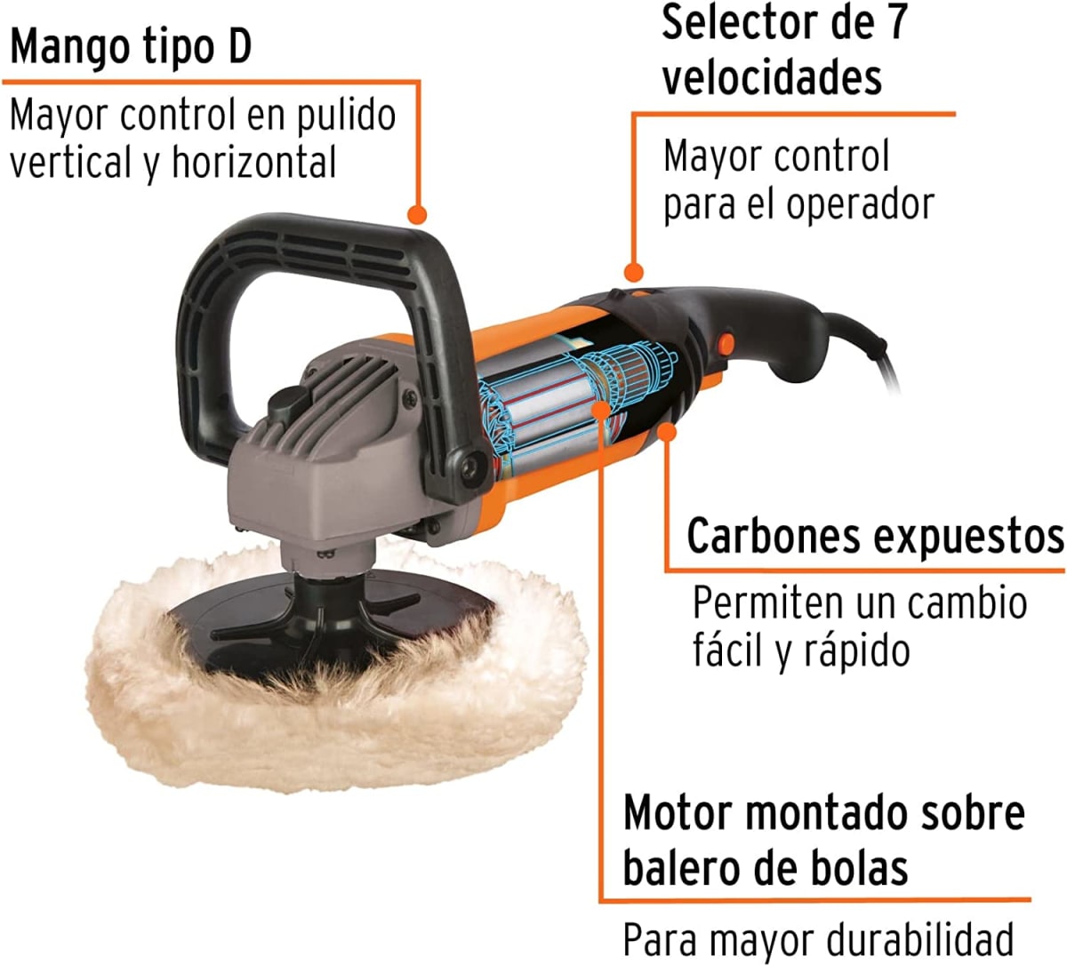 Pulidora de auto Truper 1200w