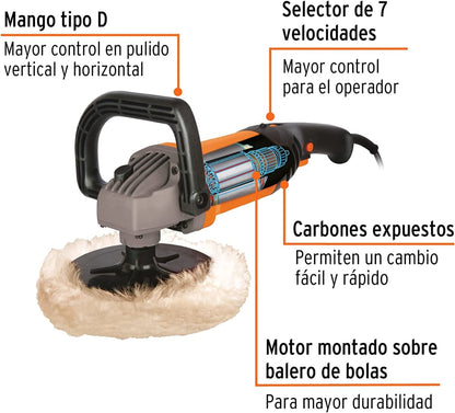 Pulidora de auto Truper 1200w