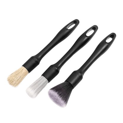 Kit de 3 Brochas de Limpieza Auto Detailing